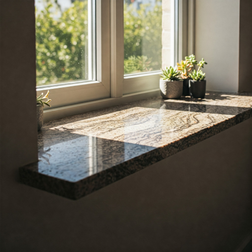 Zastosowanie wewnętrznych parapetów granitowych