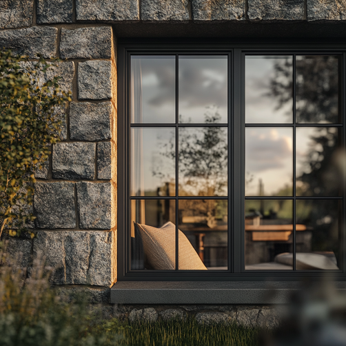 Parapety zewnętrzne granitowe w budownictwie